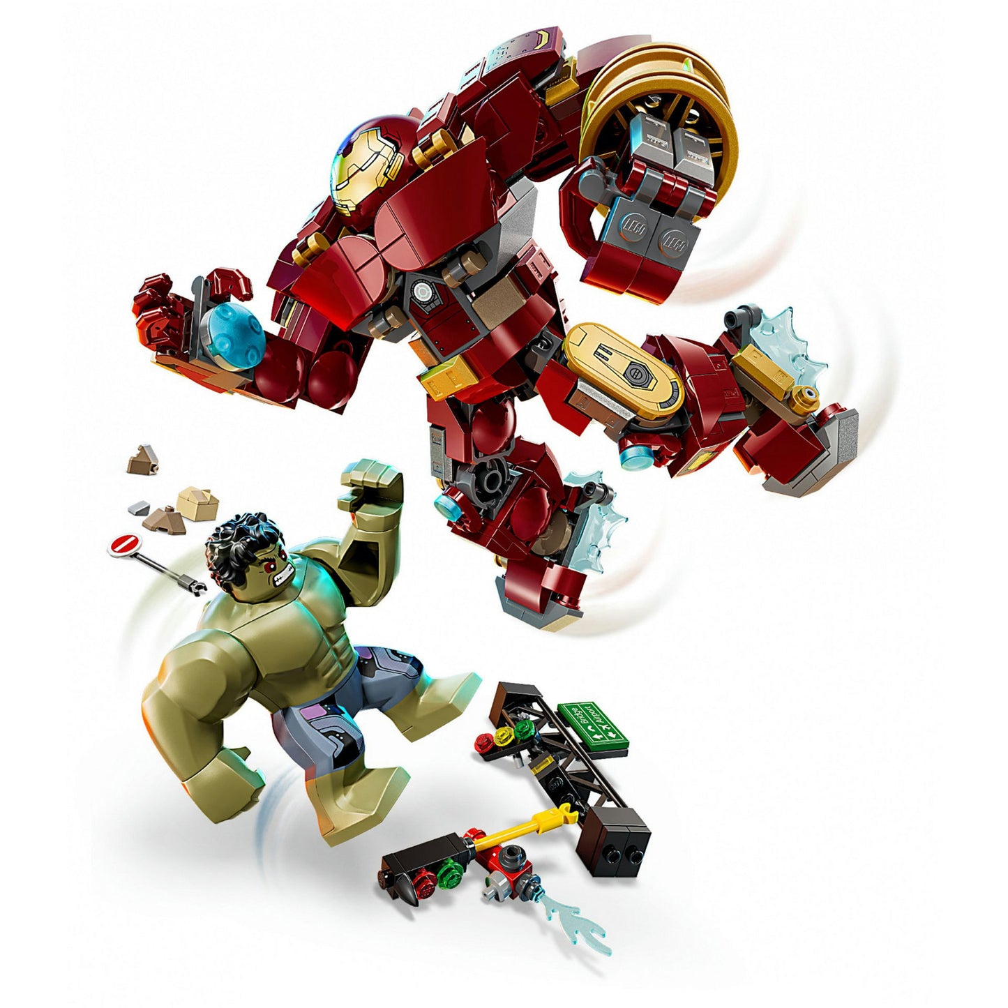 76343 Marvel Super Heroes Duell der Giganten: Hulkbuster vs. Hulk, Konstruktionsspielzeug