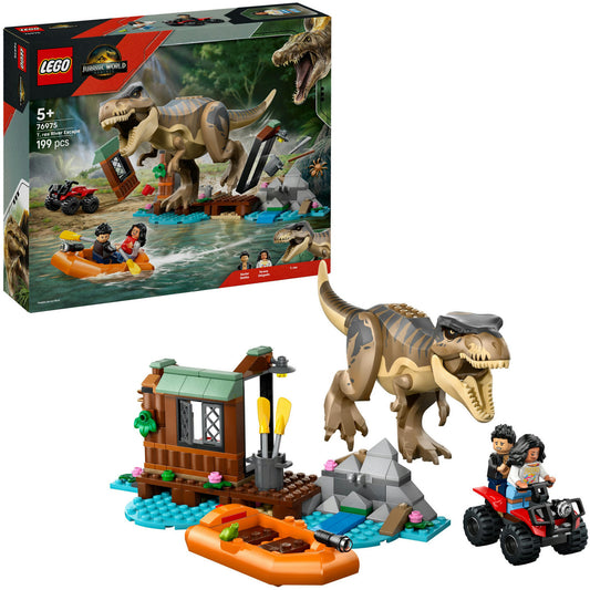 76975 Jurassic World Flucht vor dem T.Rex, Konstruktionsspielzeug