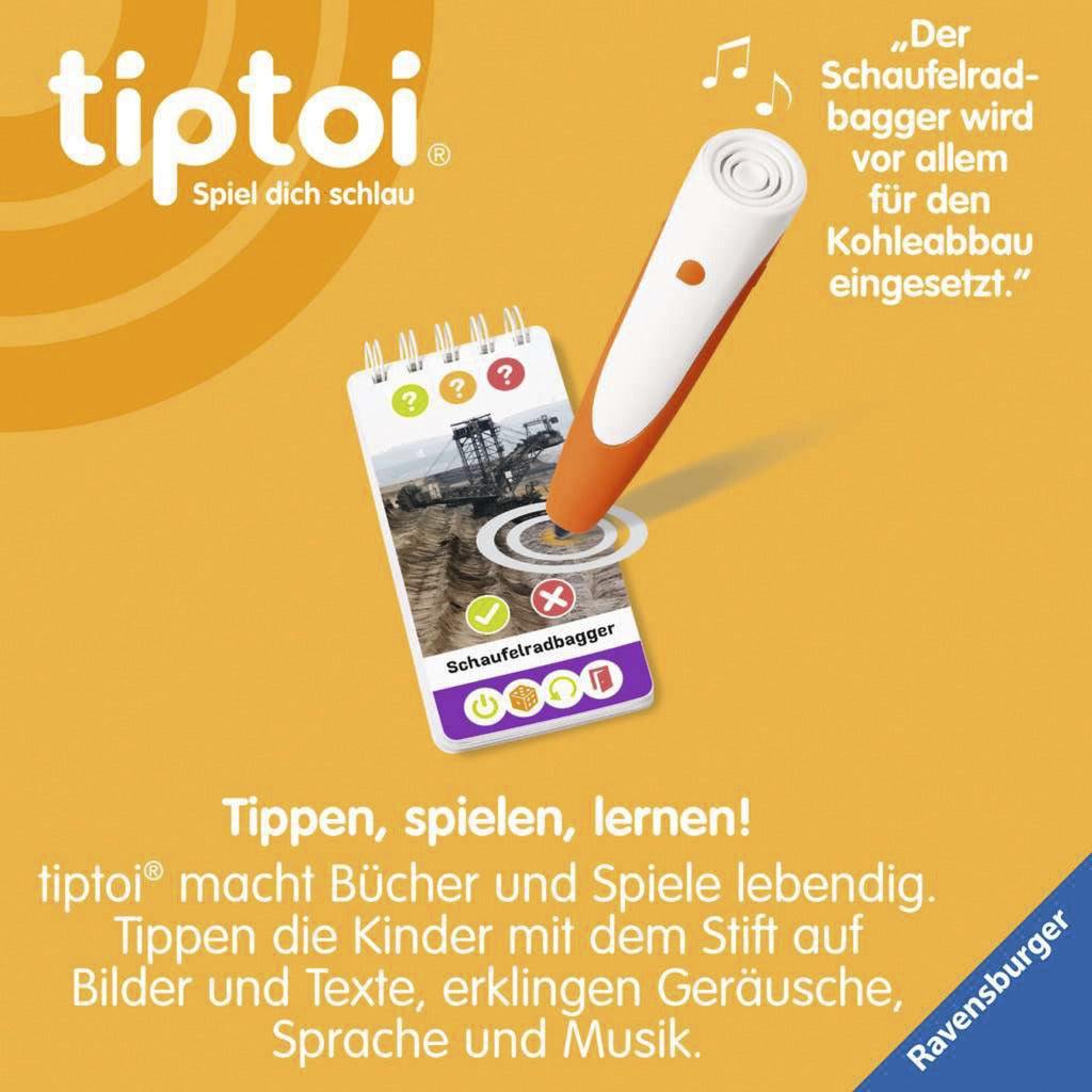 tiptoi Wieso? Weshalb? Warum? Quiz Spezialfahrzeuge, Lernbuch