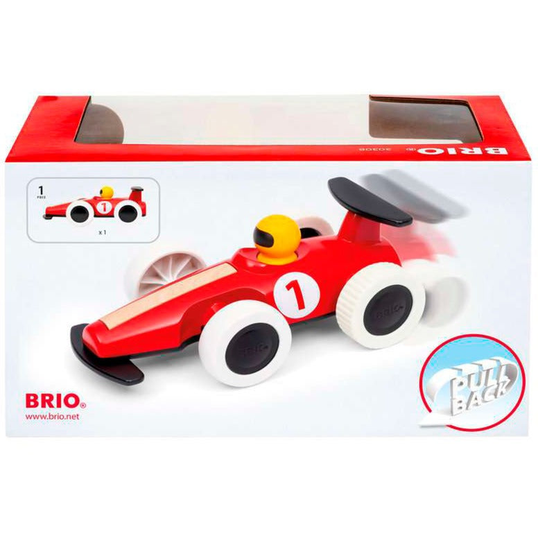 BRIO Großer Rennwagen mit Rückziehmotor, Spielfahrzeug