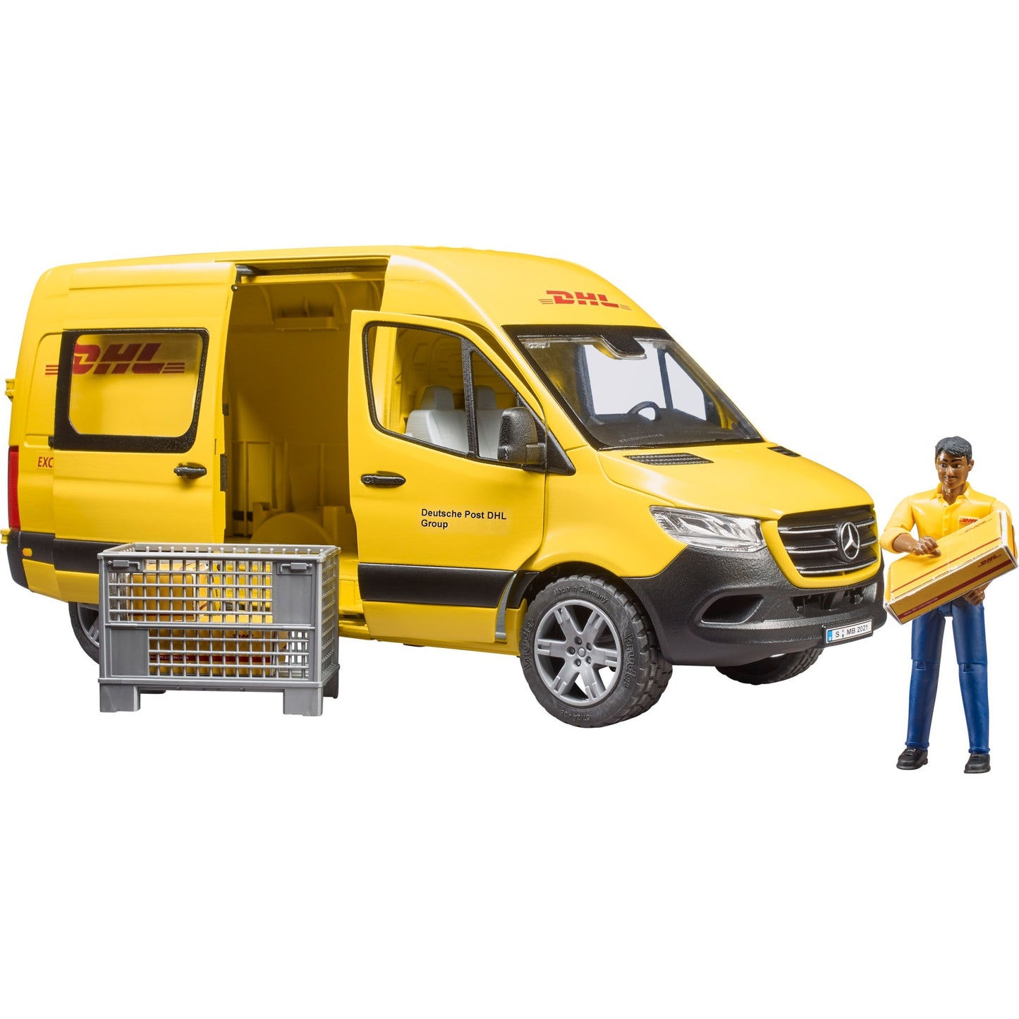 BRUDER MB Sprinter DHL mit Fahrer (gelb)