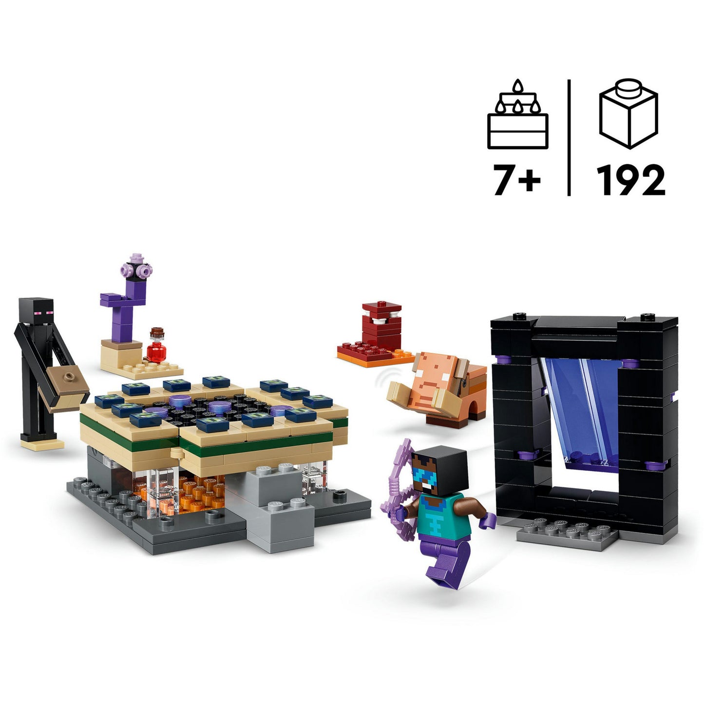 21584 Minecraft Reise durch Nether und Endportal, Konstruktionsspielzeug