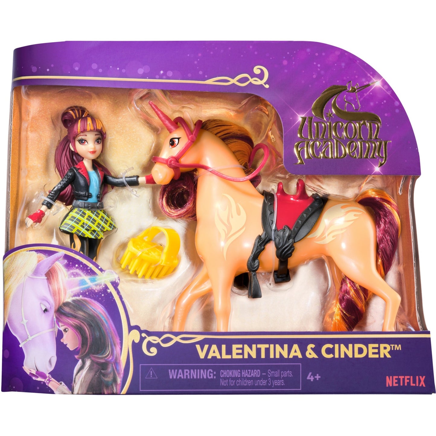 Spinmaster Unicorn Academy - Valentina und Einhorn Cinder Set