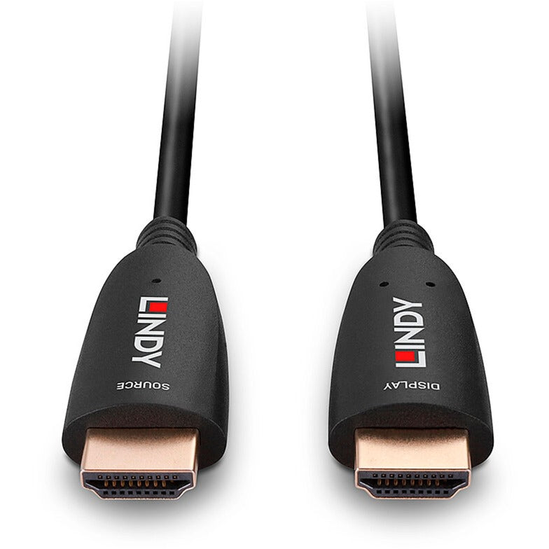 Lindy Fibre Optic Hybrid HDMI 2.1 8K60 Kabel (schwarz, 15 Meter, AOC-Kabel)