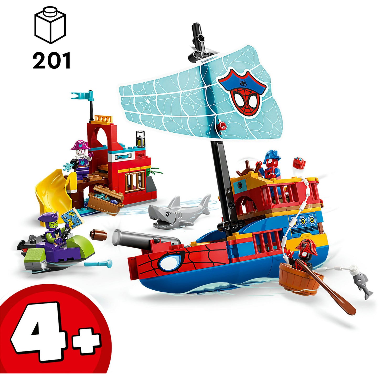 11208 Marvel Spidey und seine Super-Freunde Piratenschiff von Spideys Team, Konstruktionsspielzeug