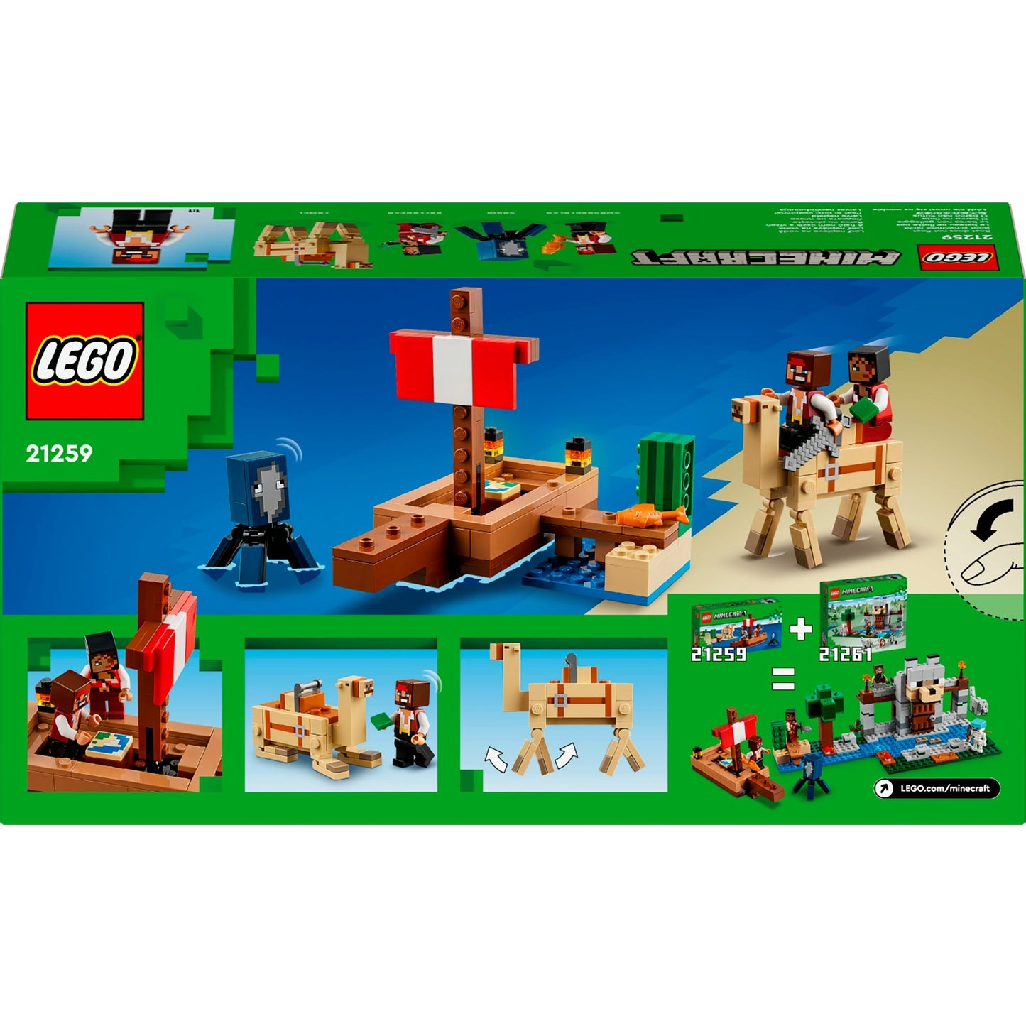 LEGO 21259 Minecraft Die Piratenschiffreise, Konstruktionsspielzeug