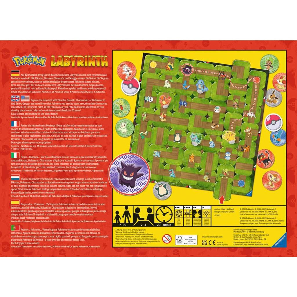 Ravensburger Das verrückte Labyrinth – Pokémon, Brettspiel