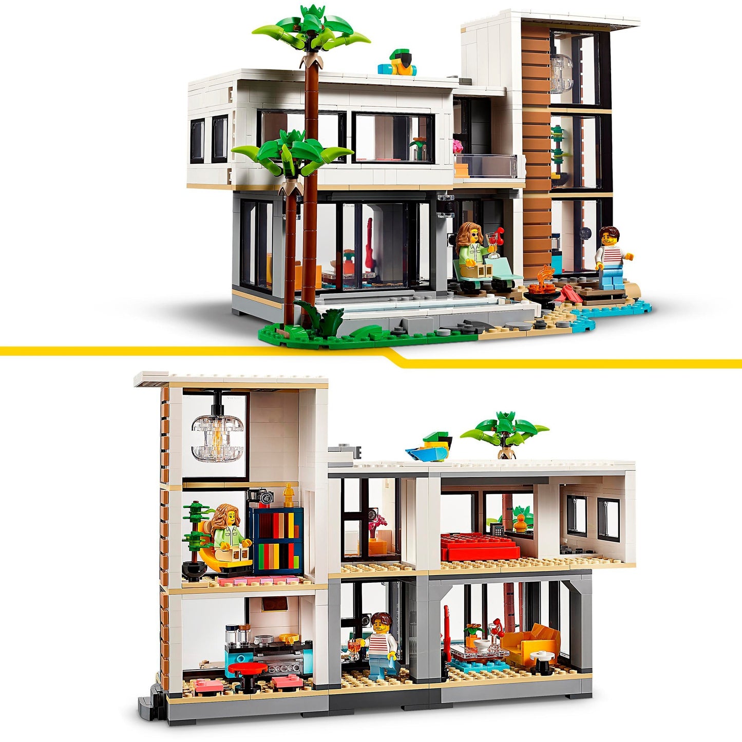 LEGO 31153 Creator 3-in-1 Modernes Haus, Konstruktionsspielzeug