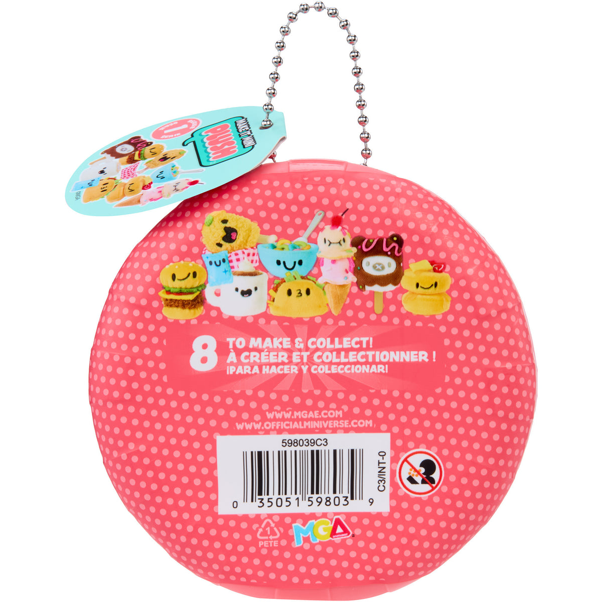MGA's Miniverse - Make It Mini Plush DIY Food-Themed Plush Collectible Craft Kit, Basteln