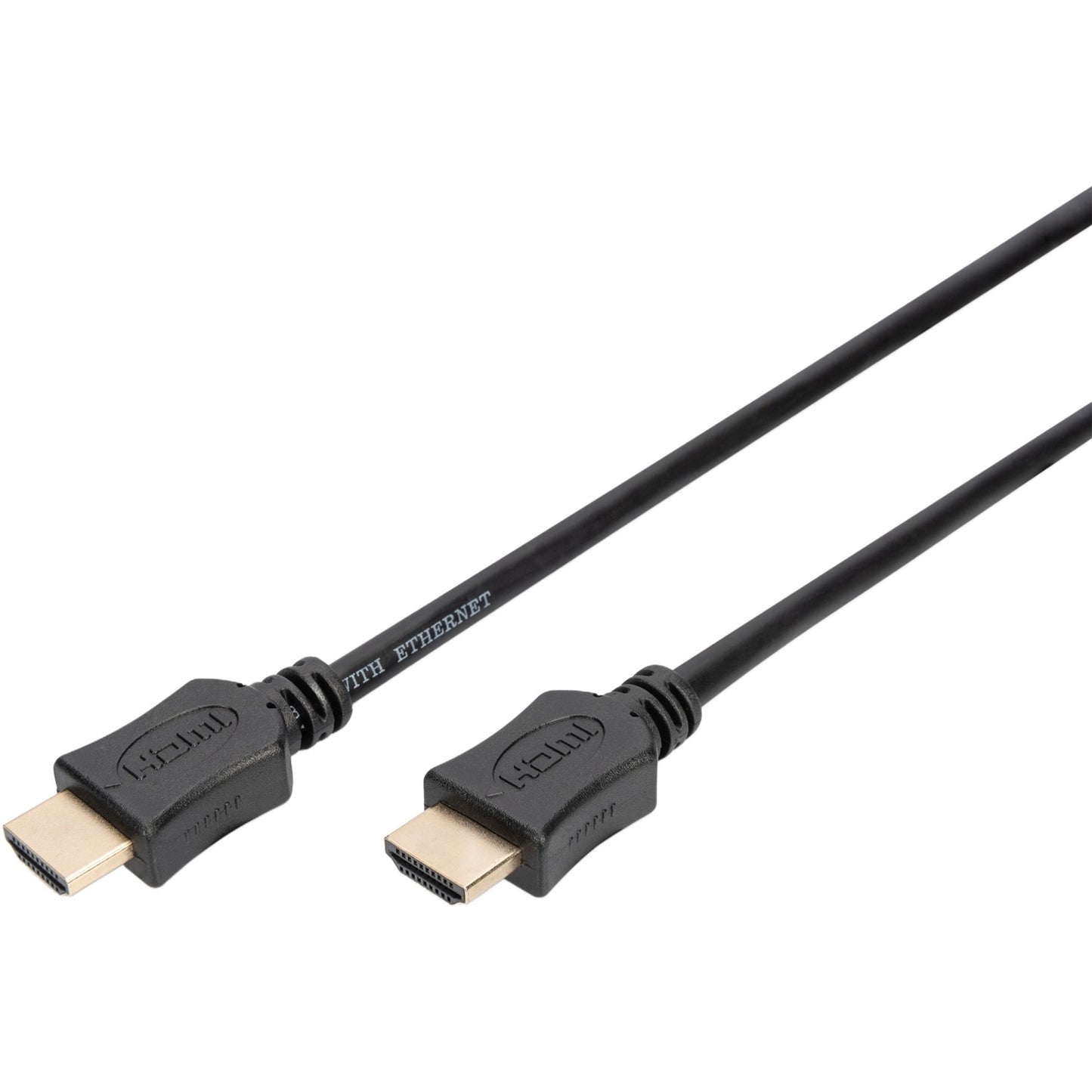 Digitus HDMI High Speed Kabel mit Ethernet, Typ A (schwarz, 3 Meter)