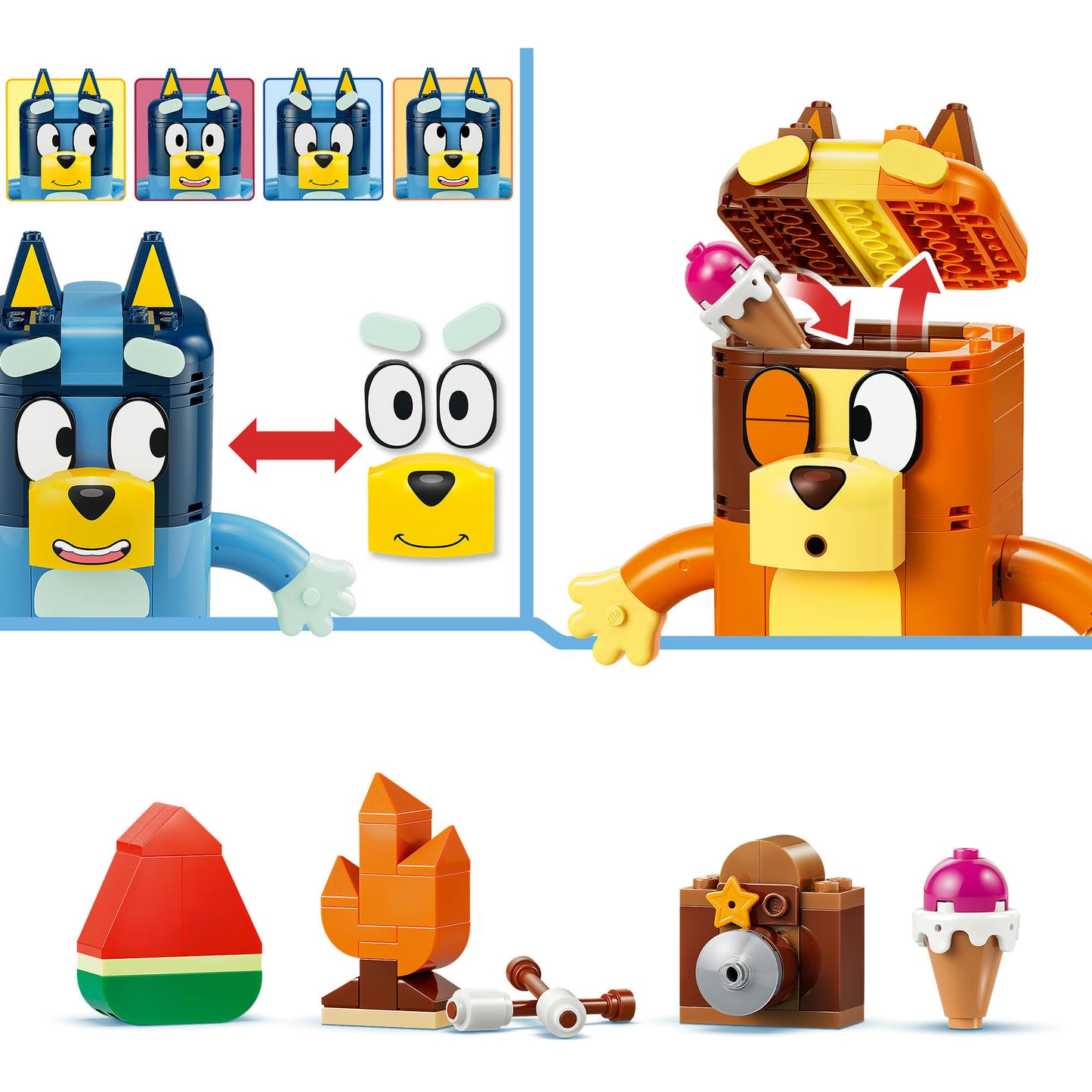 11217 Bluey Blueys Familie aus LEGO Steinen, Konstruktionsspielzeug