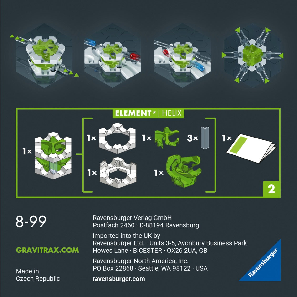 Ravensburger GraviTrax PRO Element Helix, Bahn