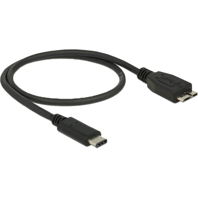 DeLOCK USB 3.2 Gen 2 Kabel, USB-C Stecker > Micro-USB Stecker (schwarz, 0,5 Meter)