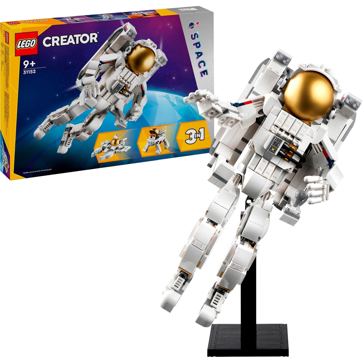 LEGO 31152 Creator 3-in-1 Astronaut im Weltraum, Konstruktionsspielzeug