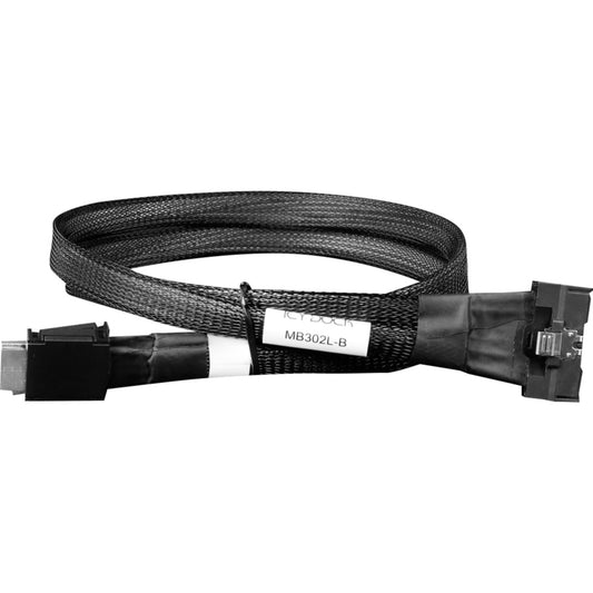 Icy Dock Kabel MCIO x8 SFF-TA-1016 > 2x OCuLink 4i SFF-8611 (schwarz, 50cm)