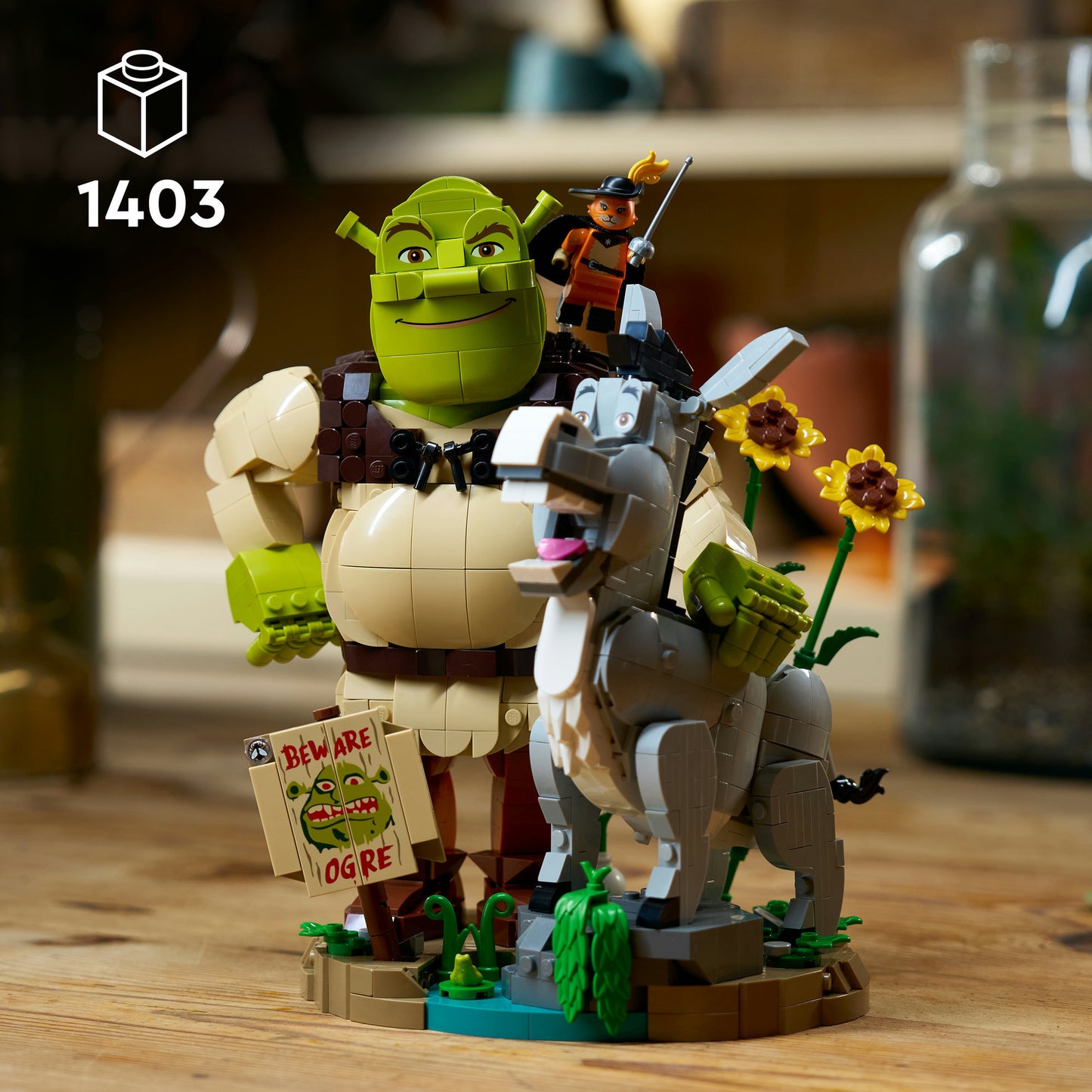 72423 Shrek, Esel und Der Gestiefelte Kater, Konstruktionsspielzeug