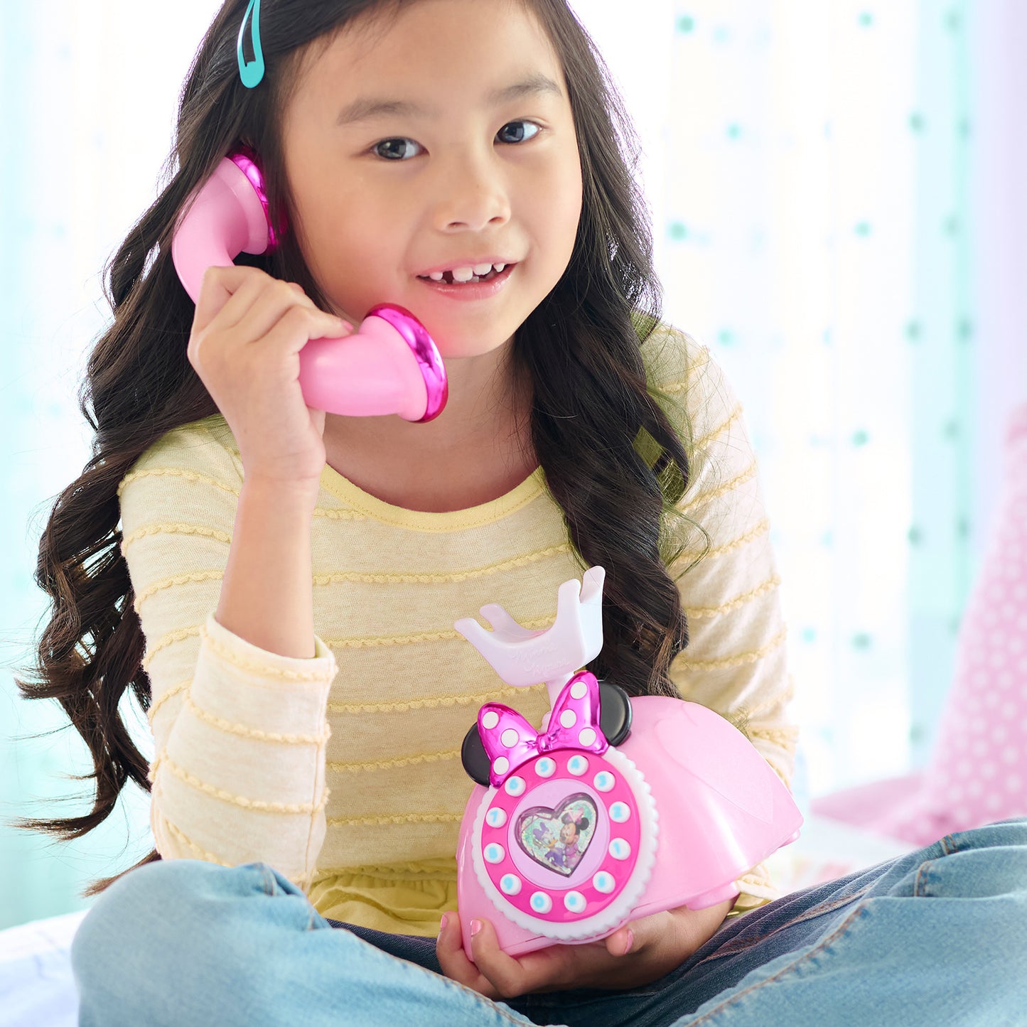 Disney Junior Minnie Mouse Telefon mit Licht- und Soundeffekten, Rollenspiel