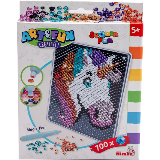 Art & Fun Sequin Einhorn, Basteln