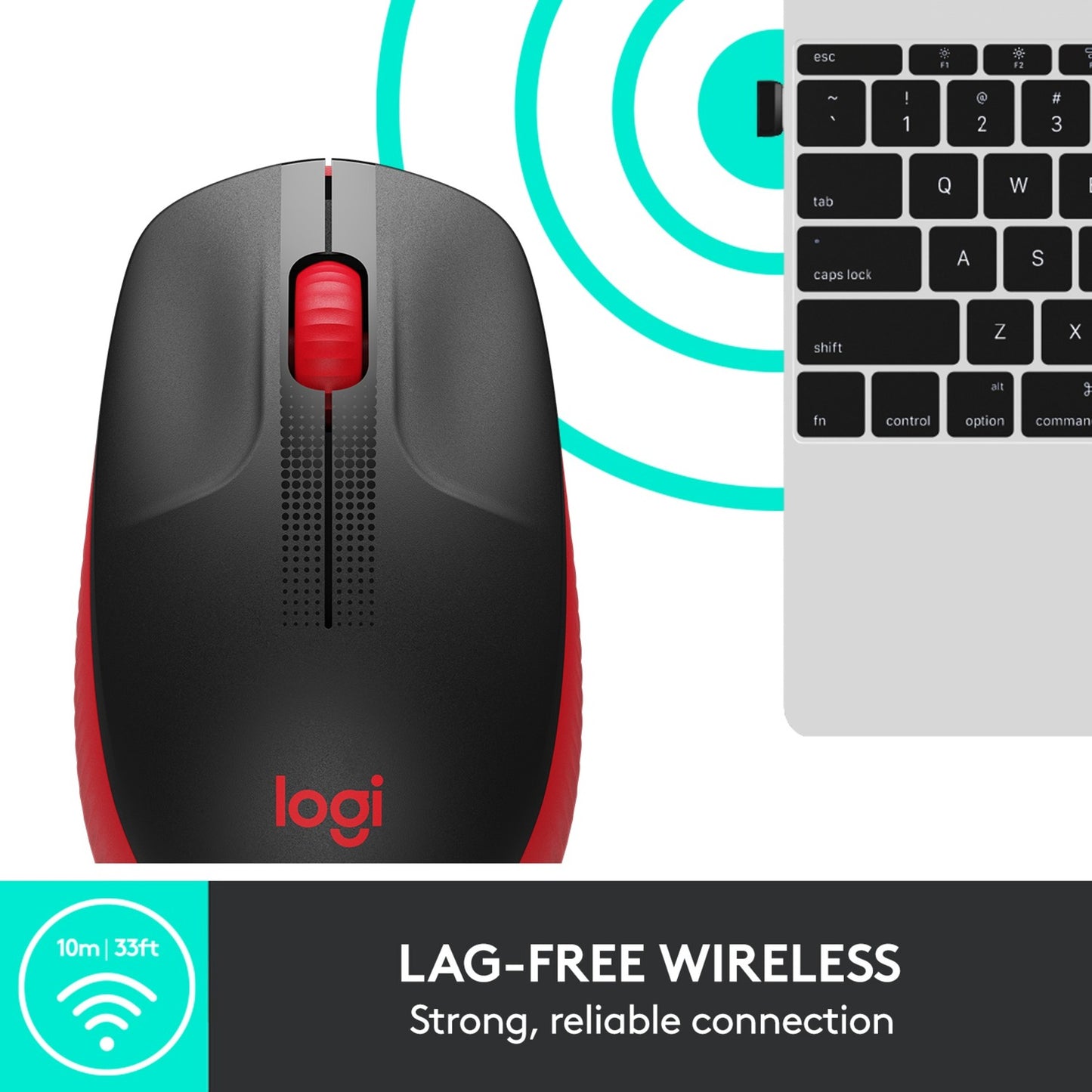 Logitech M190 (schwarz/rot)