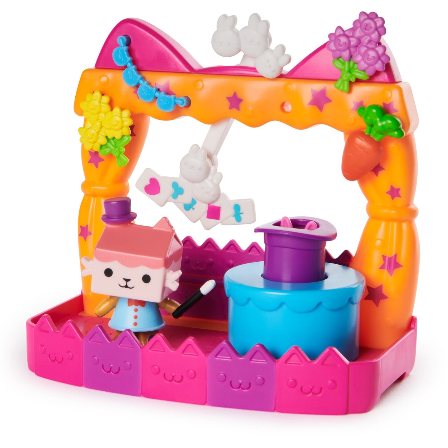 Spinmaster Gabby's Dollhouse - Balkon-Spielset Baby Box Talentwettbewerb