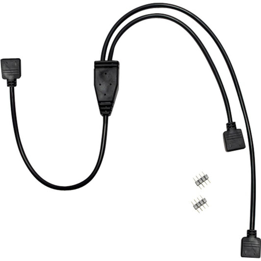 Inter-Tech RGB-Verteiler 2-fach (schwarz, 480cm)