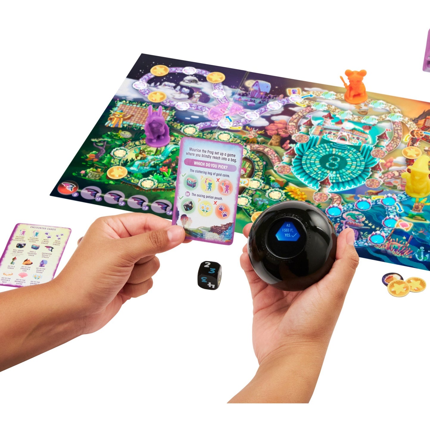 Mattel Games Magic 8 Ball - Magische Begegnungen, Brettspiel