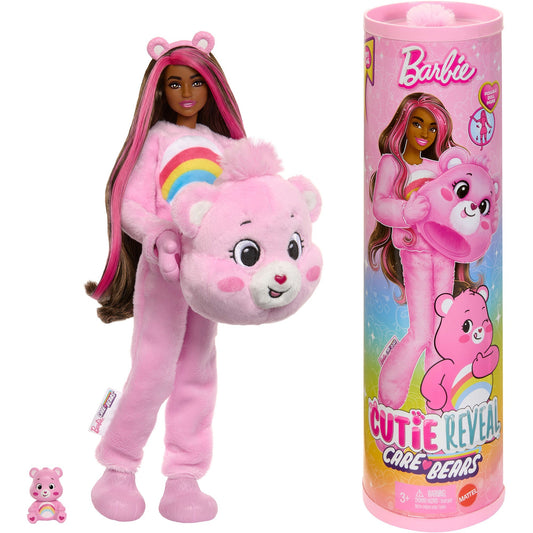 Barbie Cutie Reveal Care Bears Series - Hurrabärchi, Spielfigur