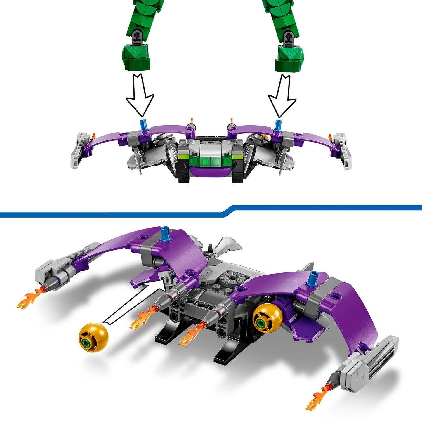 LEGO 76284 Marvel Green Goblin Baufigur, Konstruktionsspielzeug