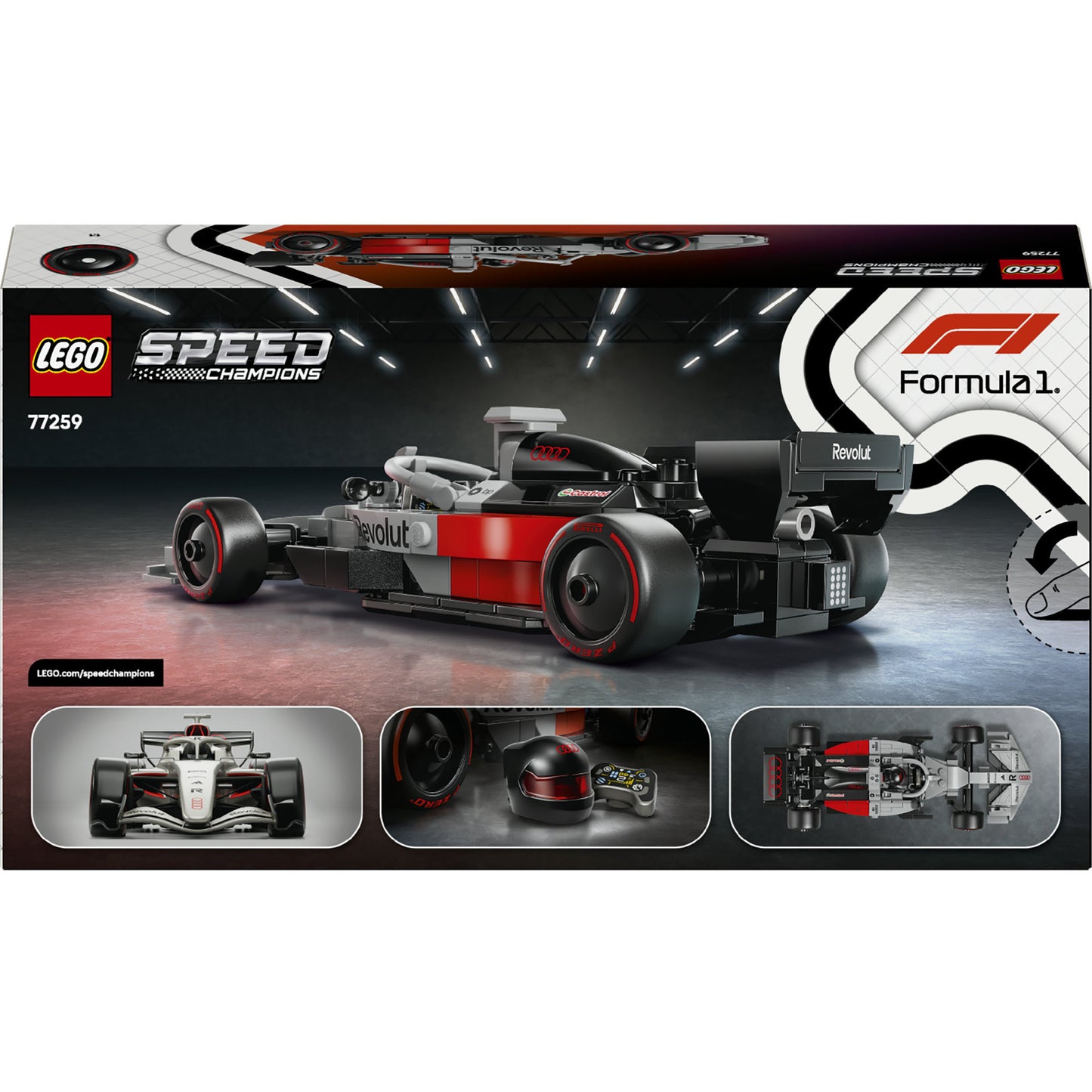 77259 Speed Champions Audi Revolut F1 Team R26 Rennwagen, Konstruktionsspielzeug