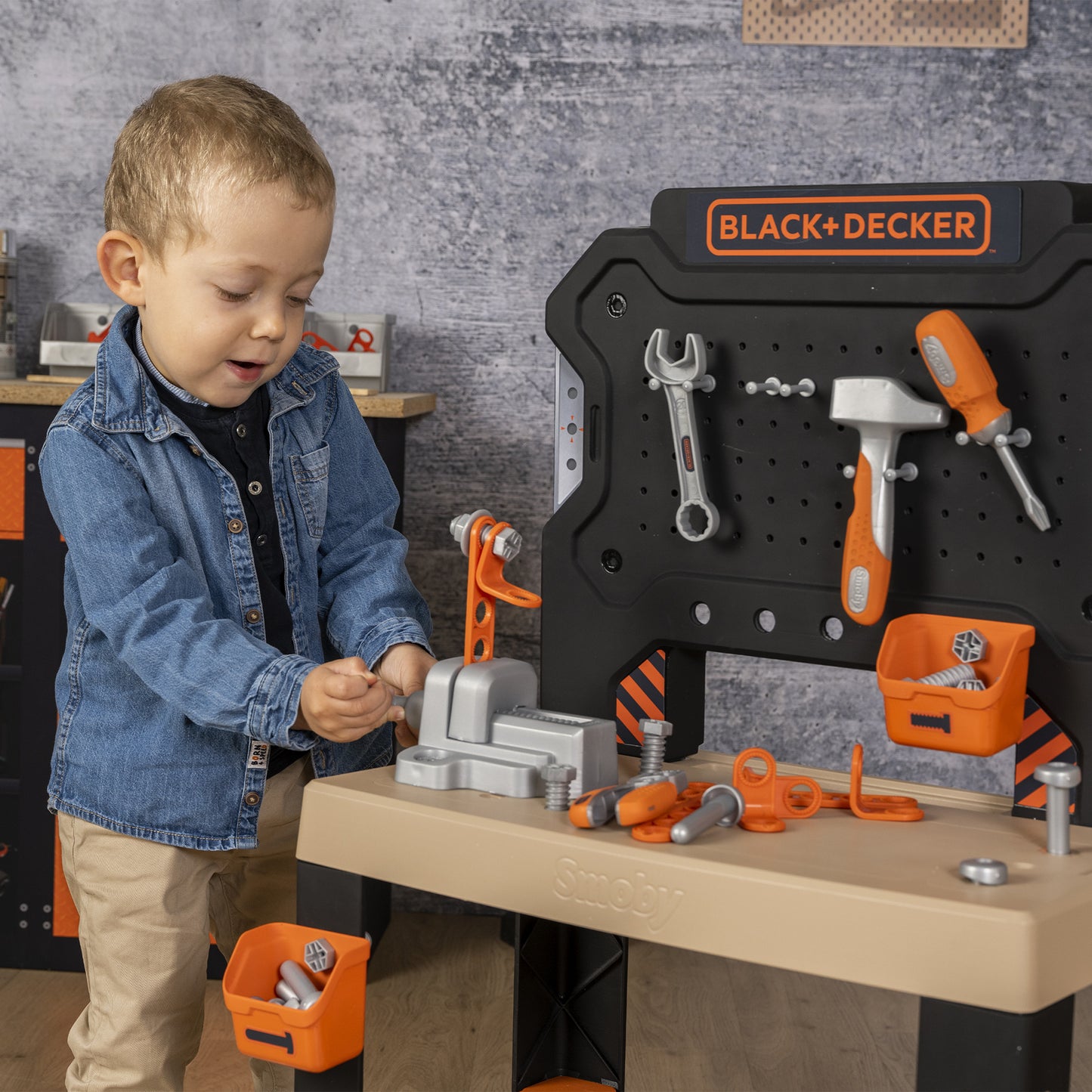 Smoby Black+Decker Werkbank, Kinderwerkzeug