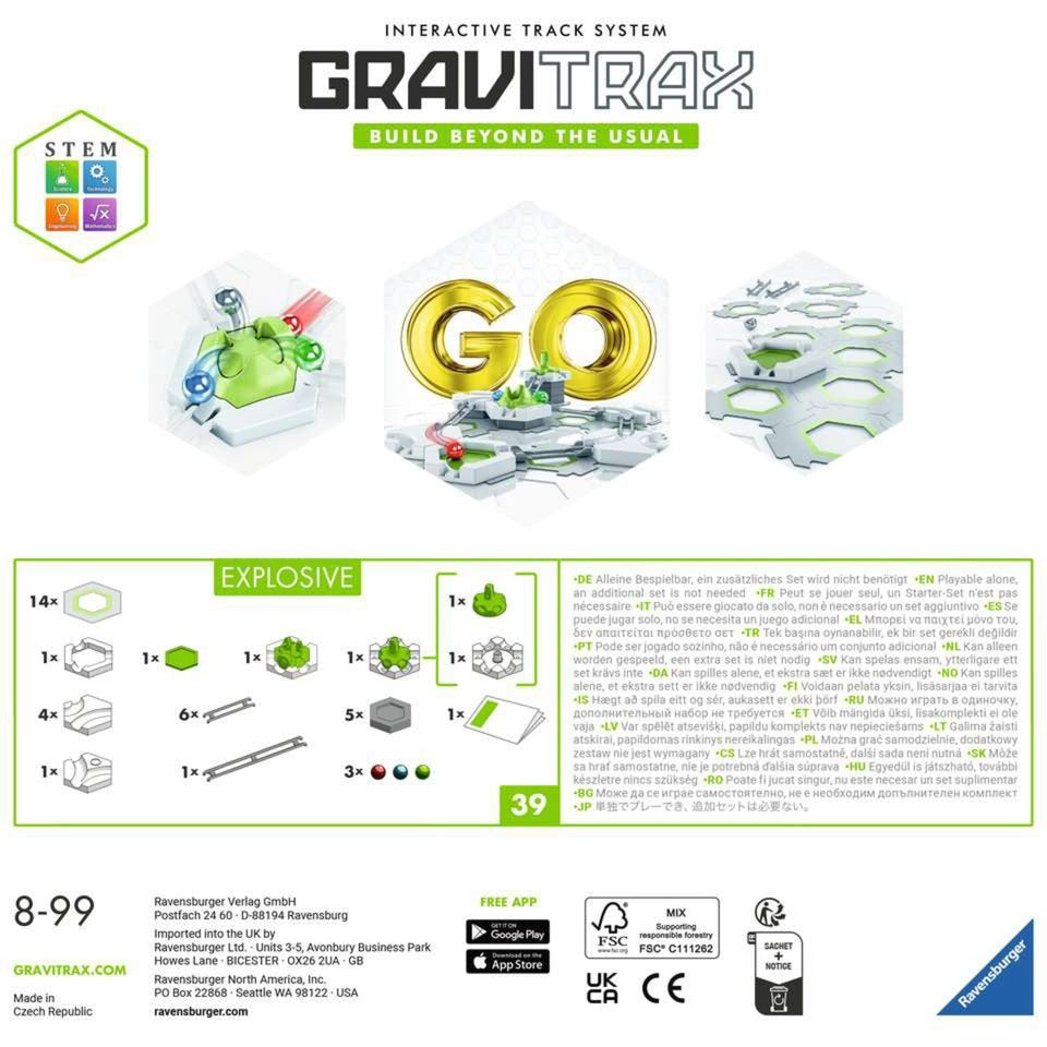 Ravensburger GraviTrax GO Explosive, Bahn