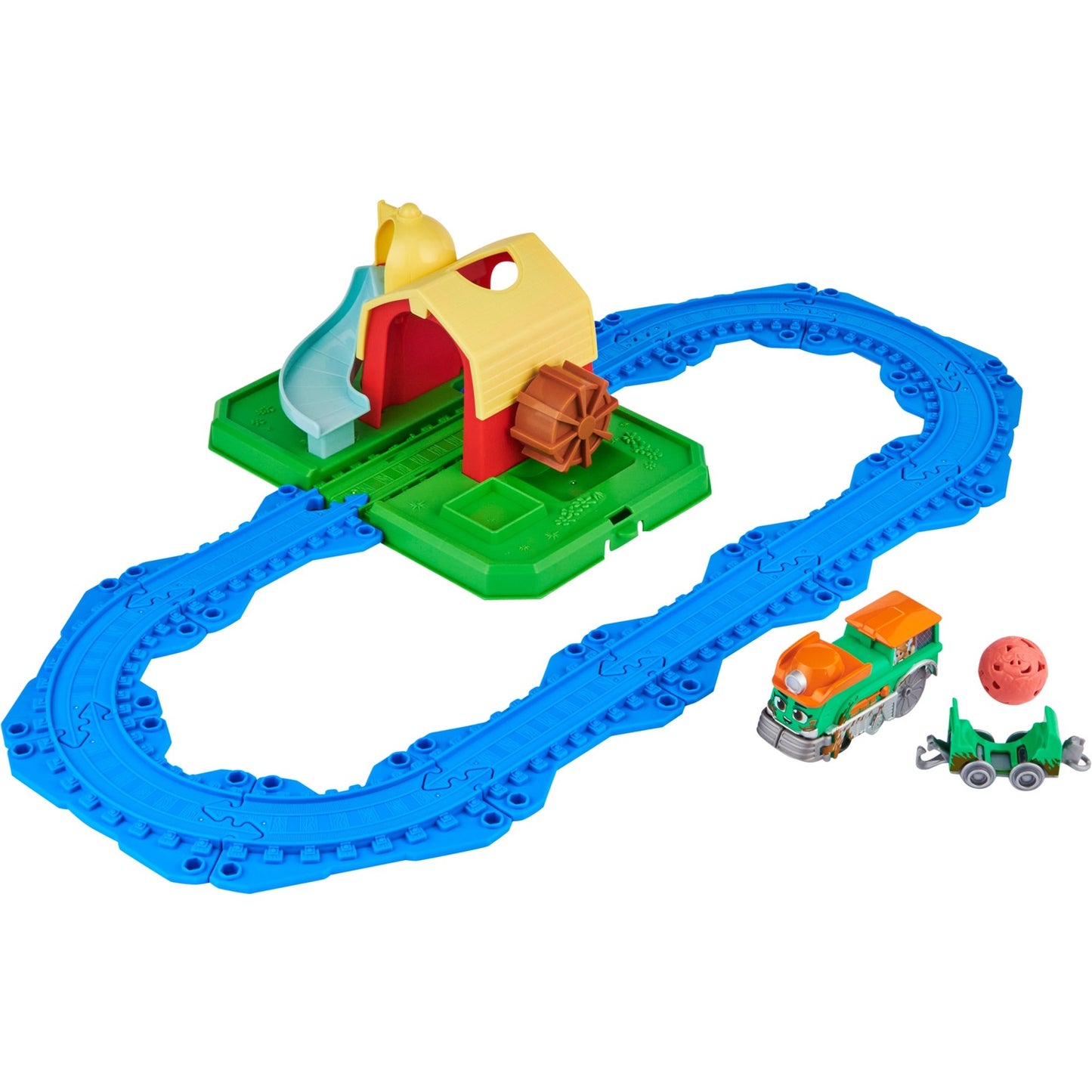 Spin Master Mighty Express Farmbahnhof Spielset mit Farm-Frieda, Spielfahrzeug