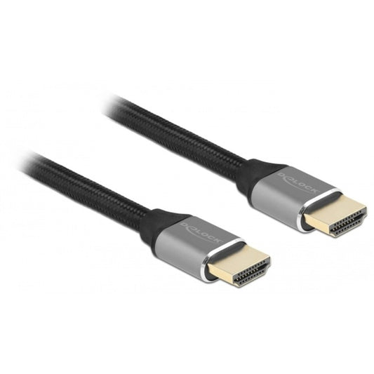 DeLOCK Ultra High Speed HDMI-Kabel 48 Gbps 8K 60Hz (grau, 1 Meter)