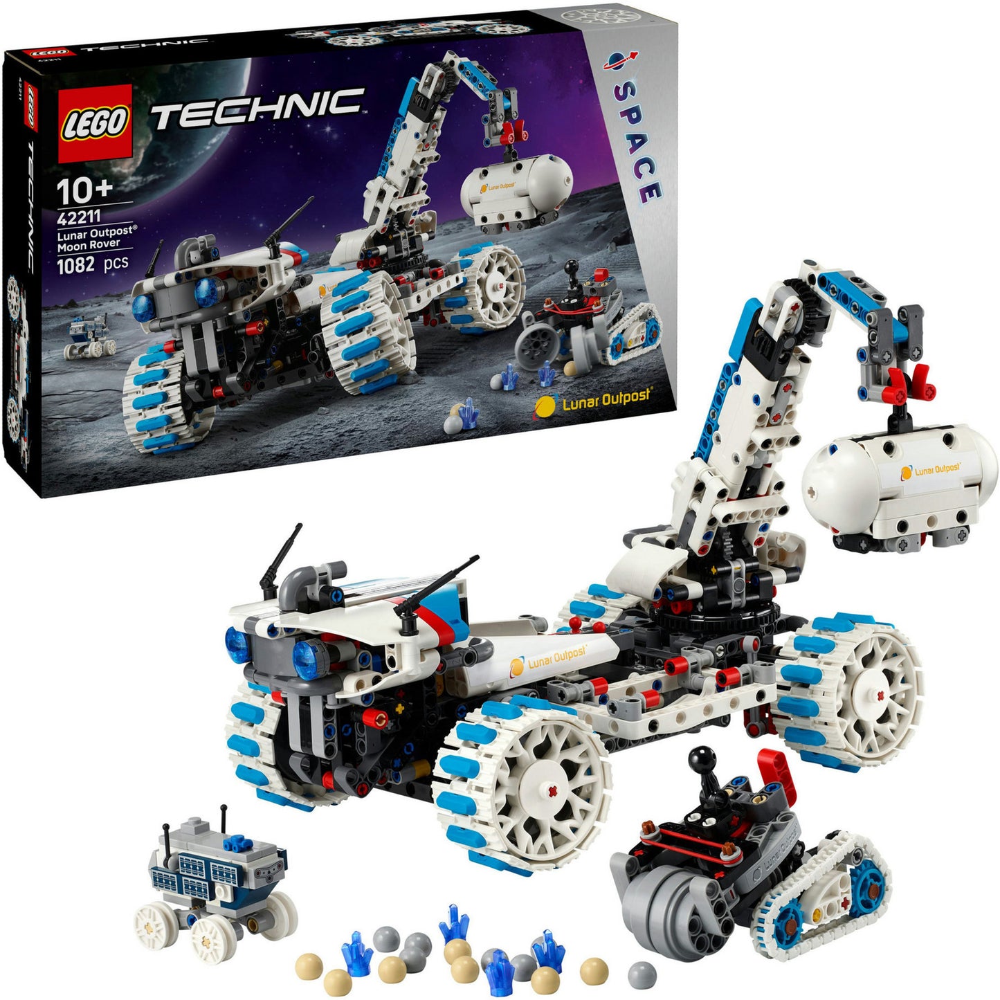 42211 Technic Lunar Outpost Mondrover-Raumfahrzeug, Konstruktionsspielzeug