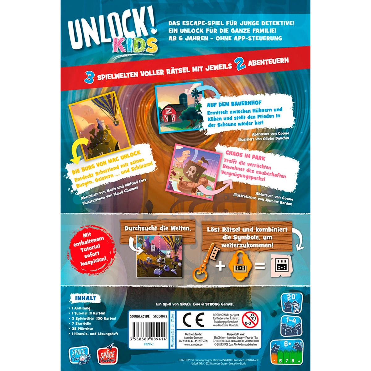 Asmodee Unlock! Kids, Kartenspiel