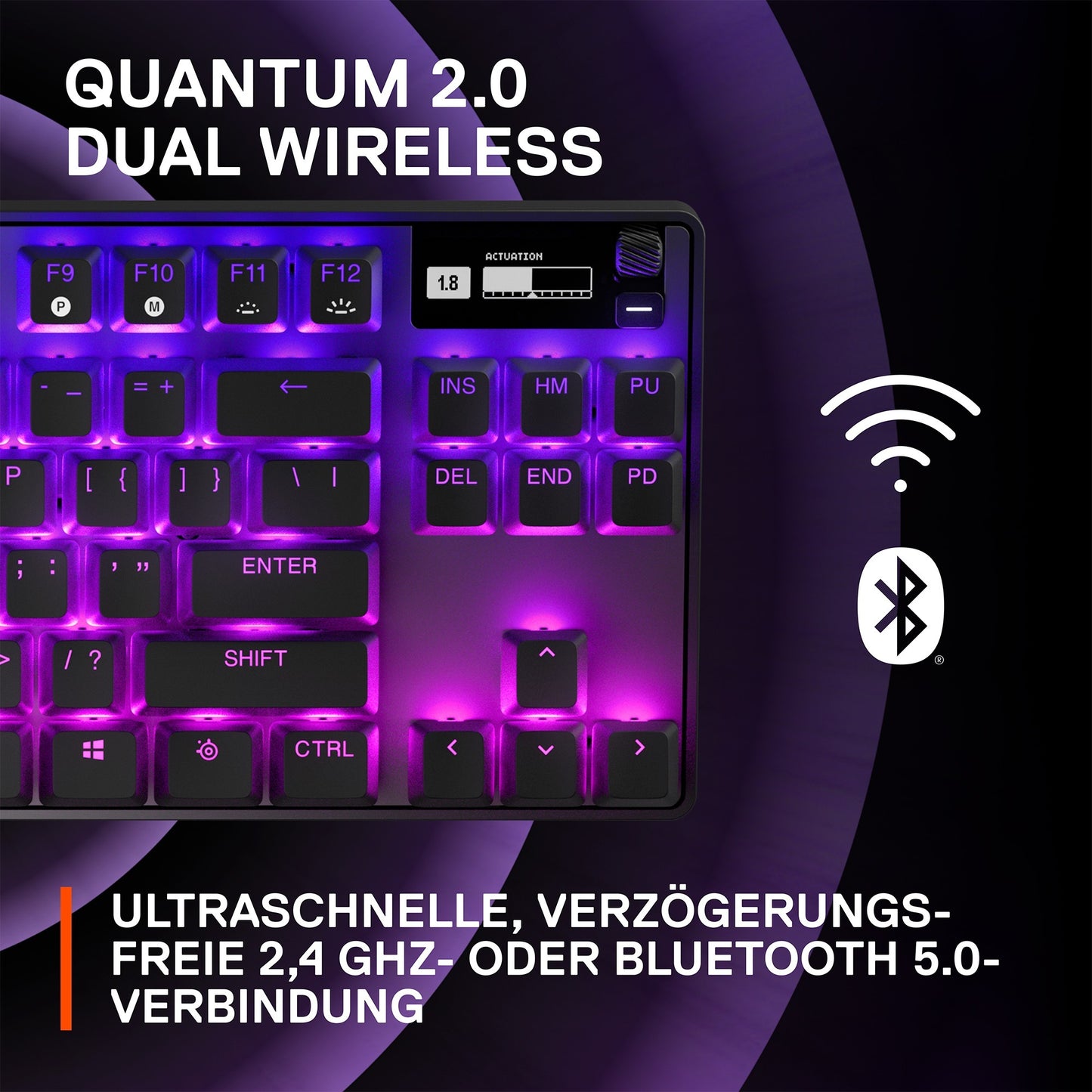 Steelseries Apex Pro TKL Wireless (schwarz, DE-Layout, SteelSeries OmniPoint 2.0)