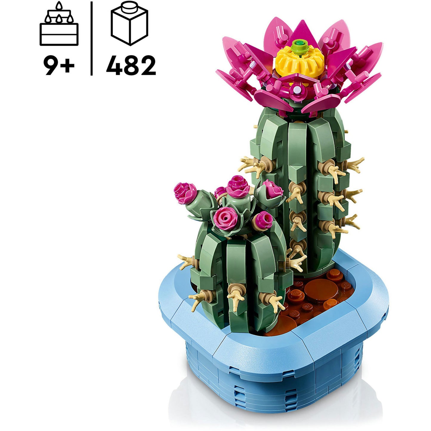 11509 Botanicals Blühender Kaktus, Konstruktionsspielzeug