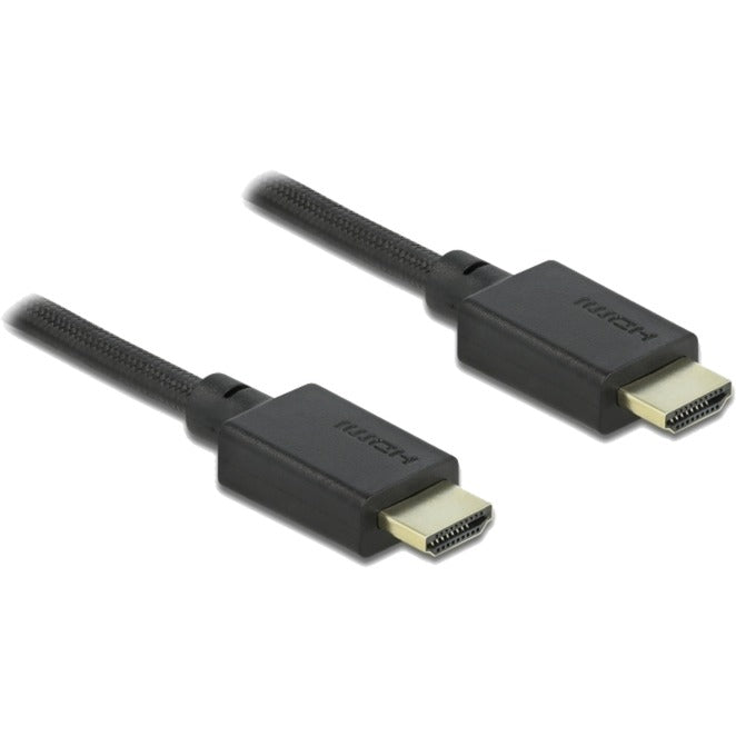 DeLOCK High Speed HDMI-Kabel 48 Gbps 8K 60Hz (schwarz, 0,5 Meter)