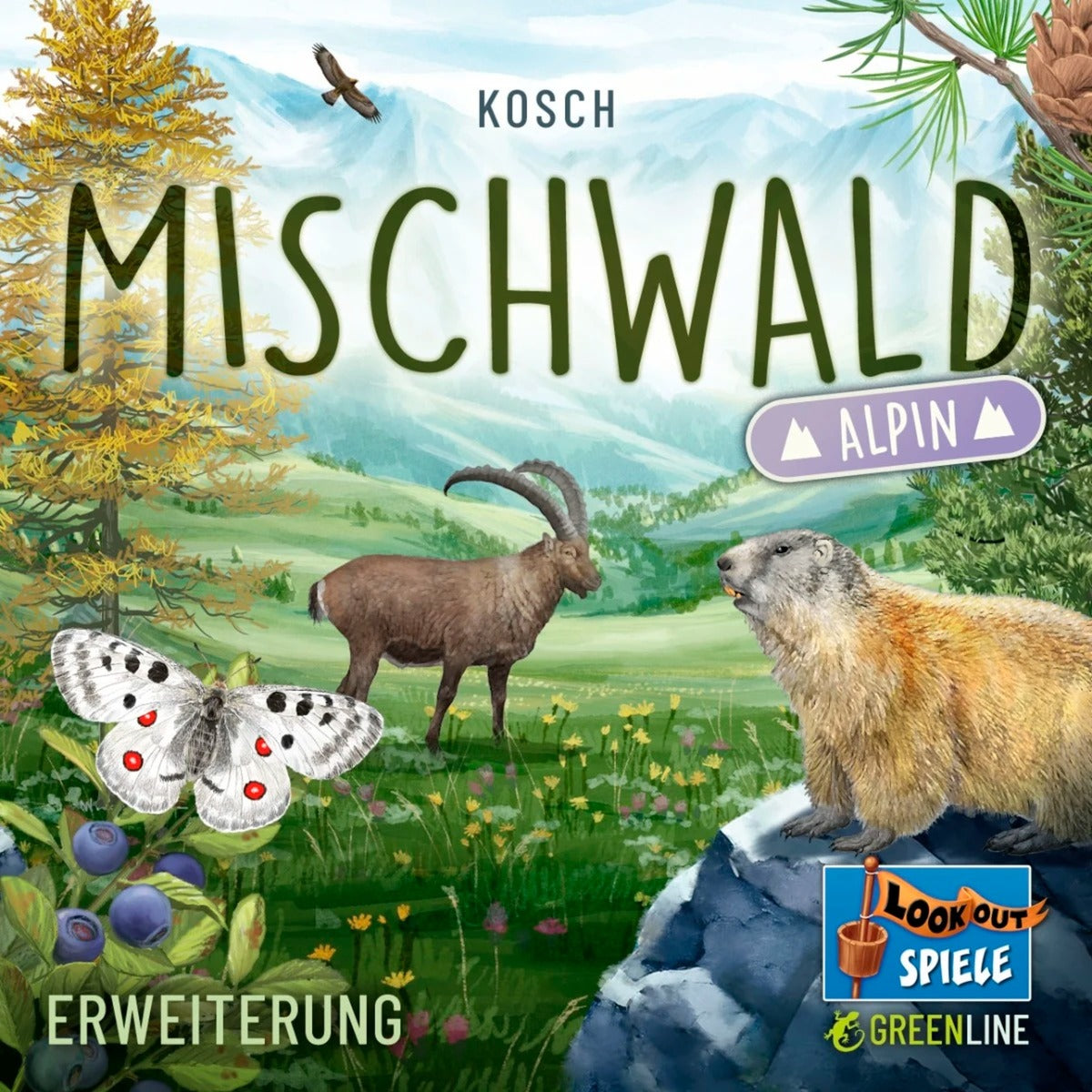 Asmodee Mischwald - Alpin, Kartenspiel