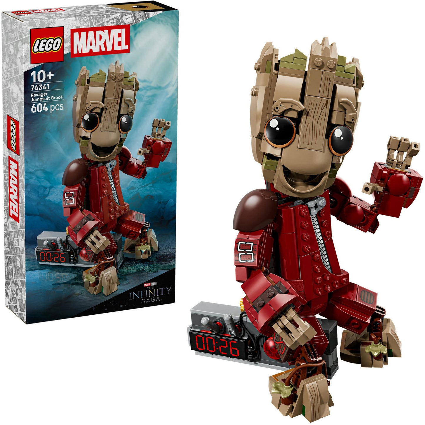 76341 Marvel Super Heroes Groot im Ravager-Outfit, Konstruktionsspielzeug