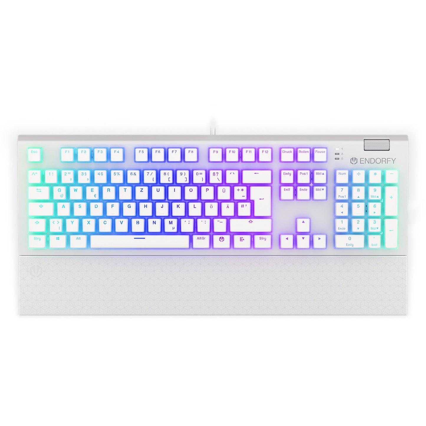 ENDORFY Omnis Pudding Onyx White (weiss, DE-Layout, Kailh RGB Brown)