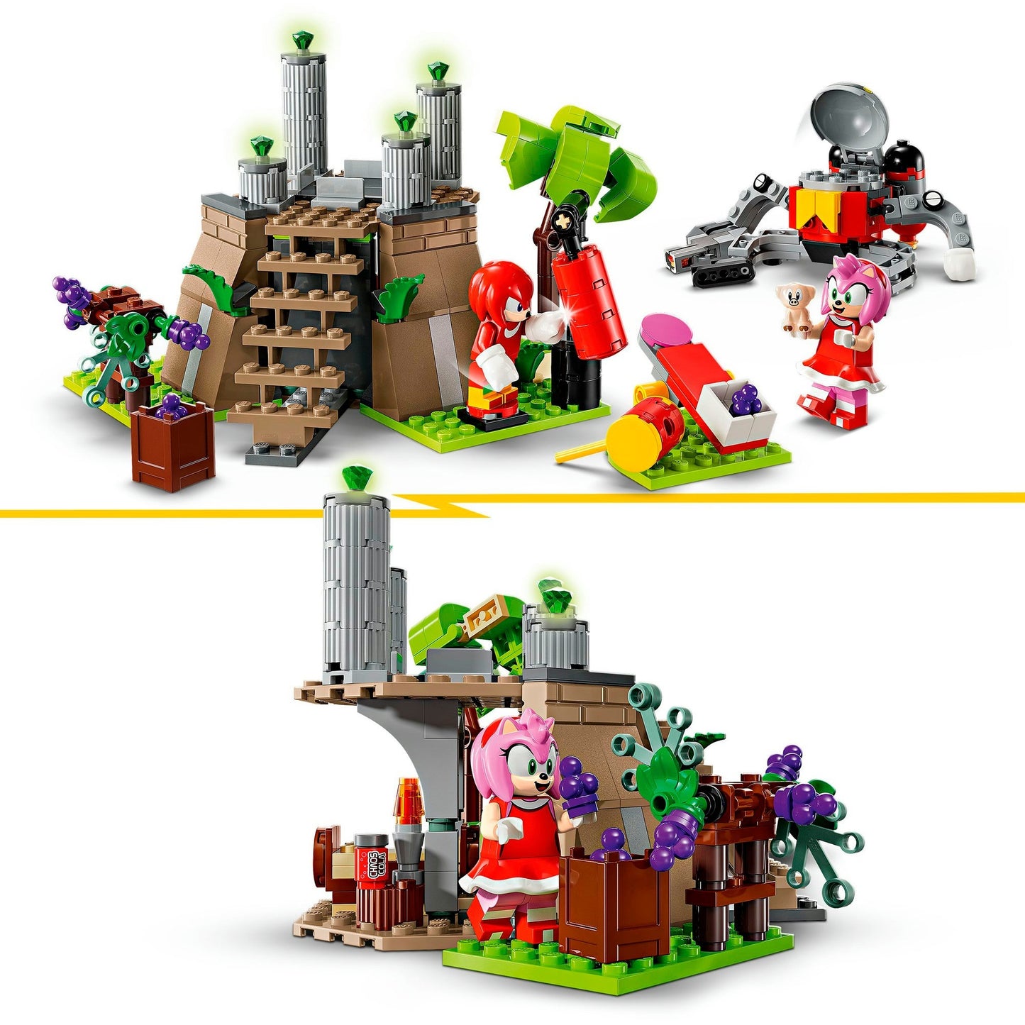 LEGO 76998 Sonic the Hedgehog Knuckles und der Schrein des Master Emerald, Konstruktionsspielzeug