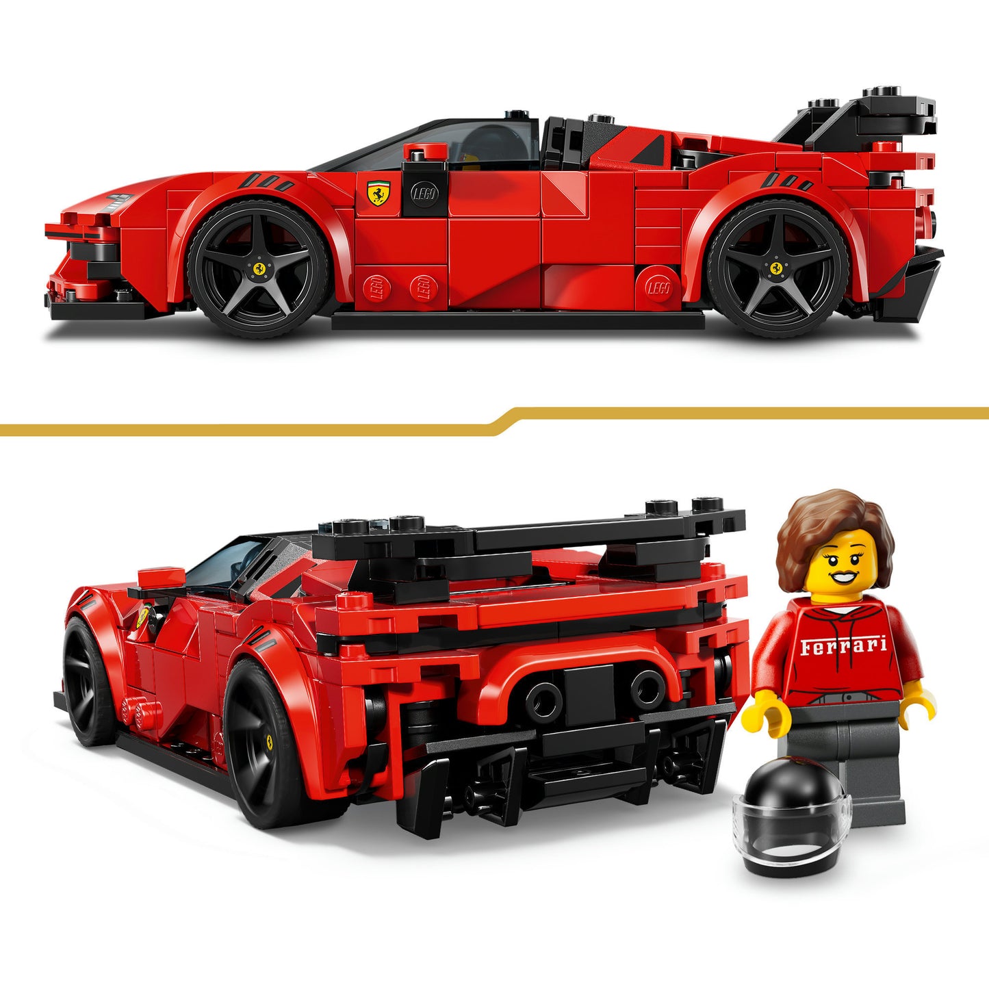 77254 Speed Champions Ferrari SF90 XX Stradale Sportwagen, Konstruktionsspielzeug