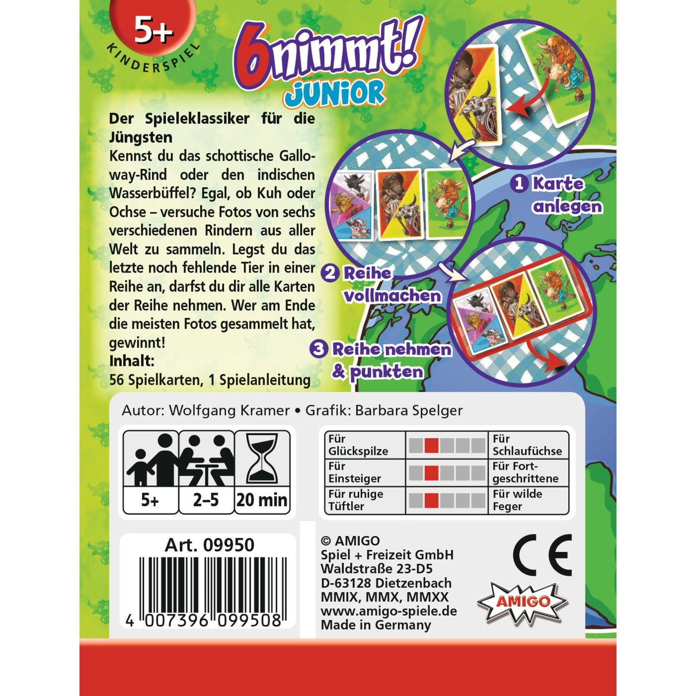 Amigo 6 nimmt! Junior, Kartenspiel