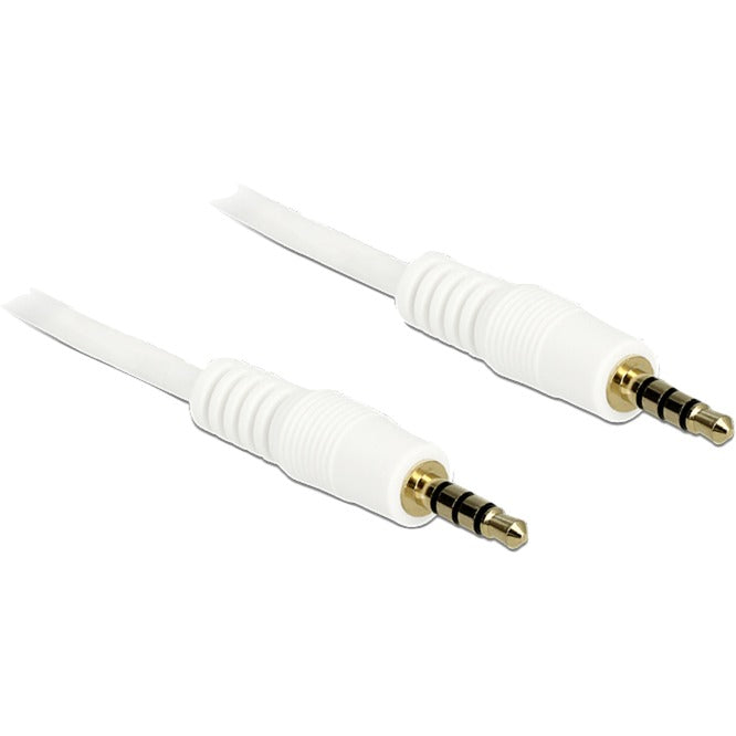 DeLOCK Audiokabel Klinke 3,5mm 4Pin > 3,5mm Stecker 4Pin (weiss, 3 Meter)