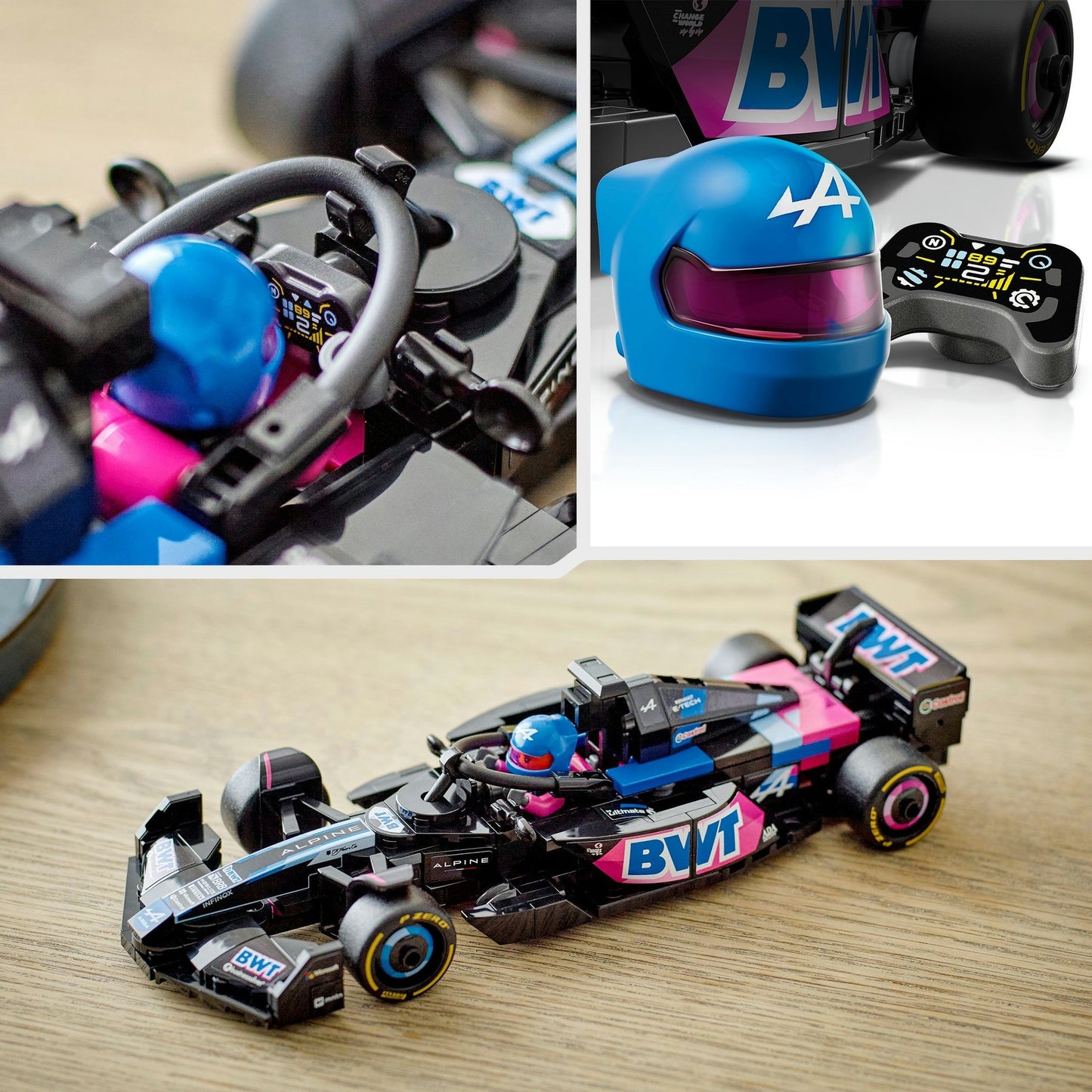77248 Speed Champions BWT Alpine F1 Team A524 Rennauto, Konstruktionsspielzeug