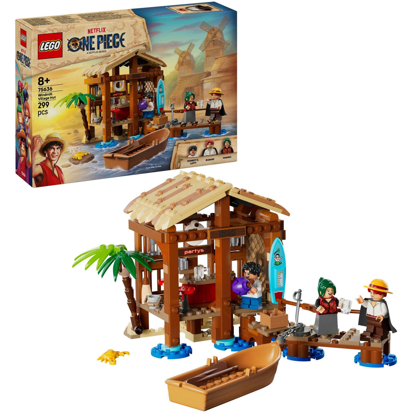 75636 One Piece Hütte im Windmühlendorf, Konstruktionsspielzeug