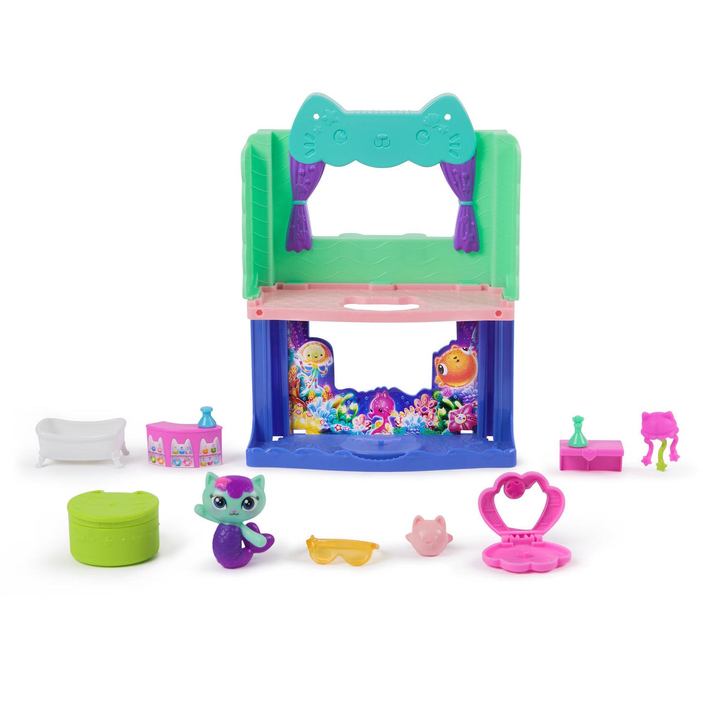 Gabby's Dollhouse: Der Film - Portal Raum Spa-tastisches Badezimmer von Meerkätzchen, Spielfigur