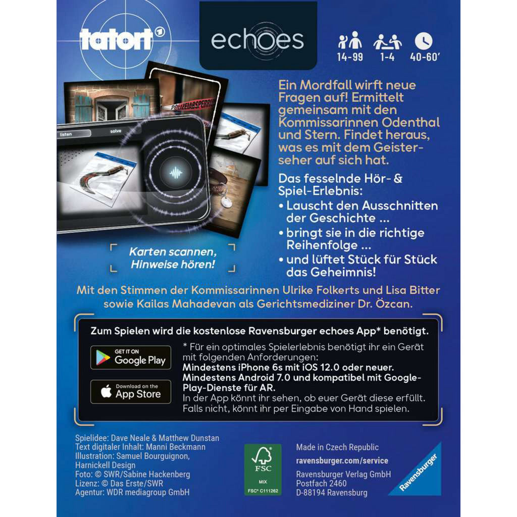 echoes Tatort Der Geisterseher, Gesellschaftsspiel