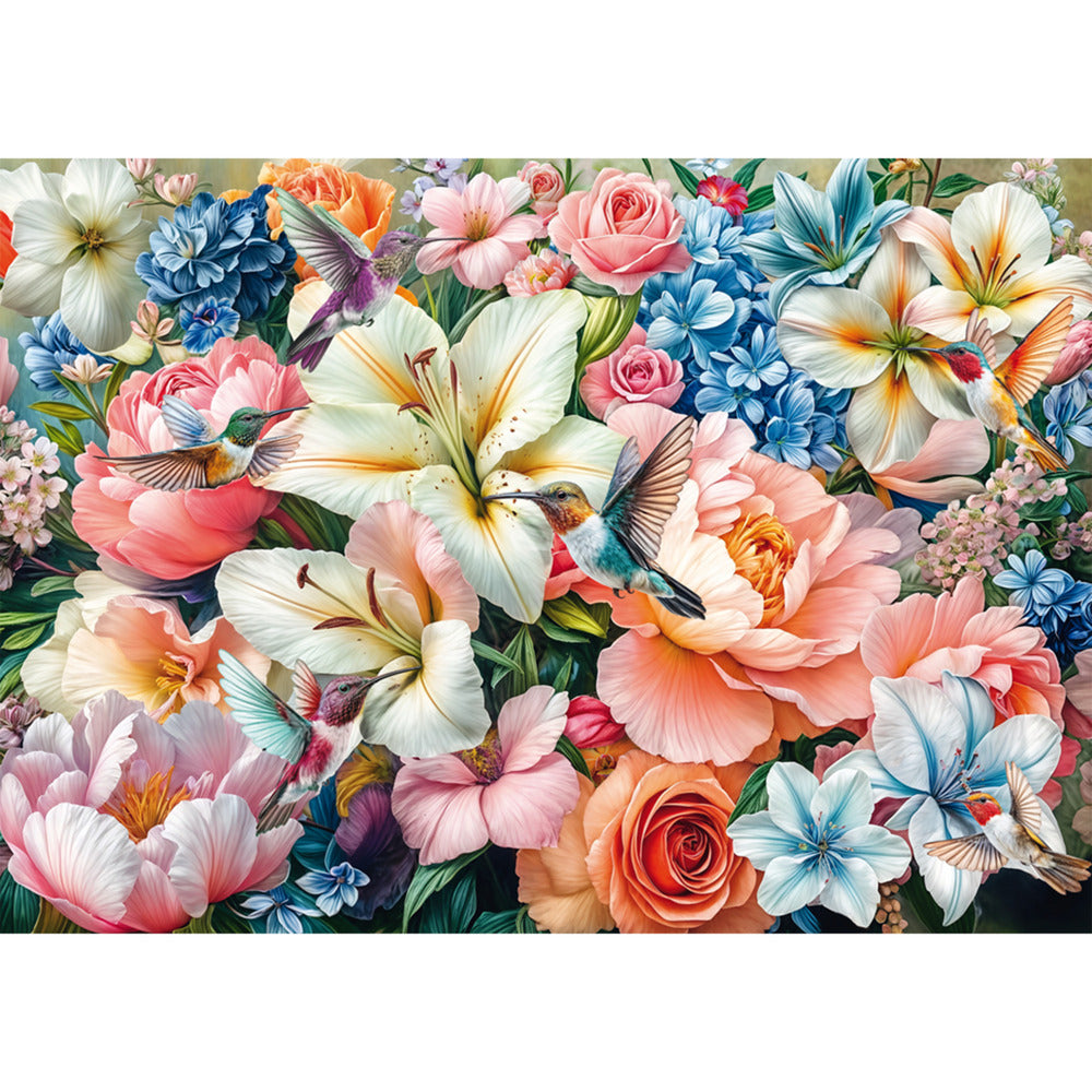 Blumen in Pastell, Puzzle
